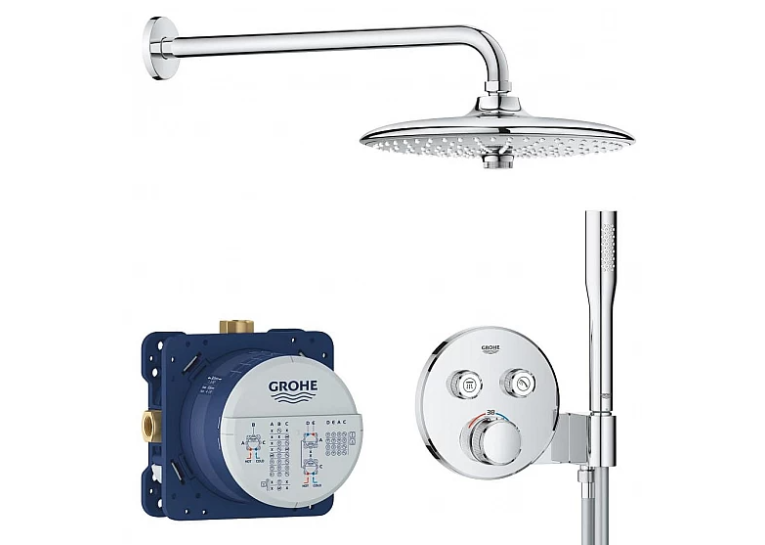 Душова система прихованого монтажу з термостатом Grohe Grohtherm SmartControl 34867000