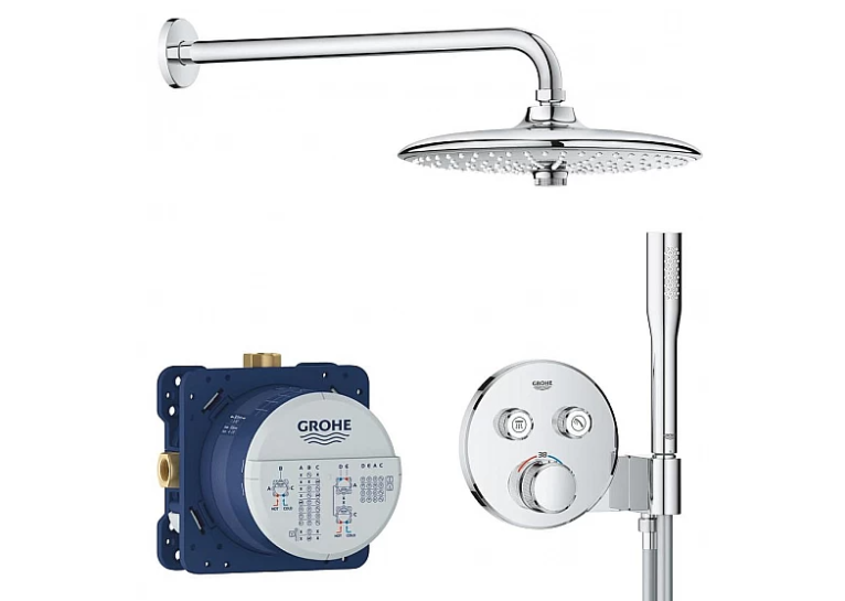 Душова система прихованого монтажу з термостатом Grohe Grohtherm SmartControl 34867000