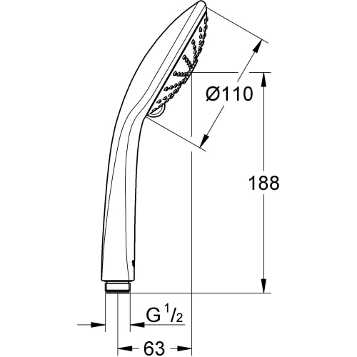 Ручной душ Grohe Euphoria 110 Massage, 26513000