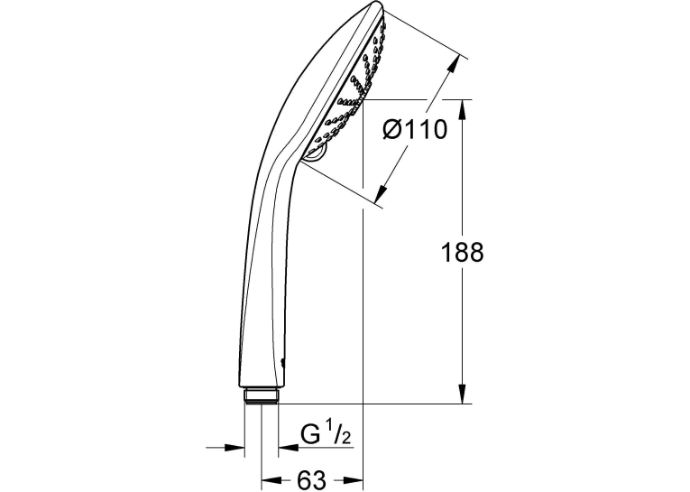 Ручний душ Grohe Euphoria 110 Massage, 27221001