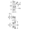 Термостат для душу Grohe Grohtherm 800 із душовим гарнітуром Tempesta New II, 34565001