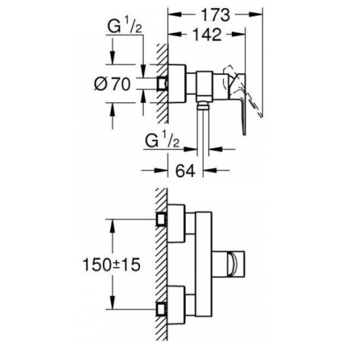 Смеситель для душа Grohe Lineare 33865001