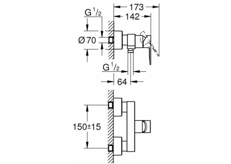 Смеситель для душа Grohe Lineare 33865001