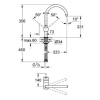 Смеситель для мойки Grohe MINTA 32917DC0 Сталь (Товар на витрине)