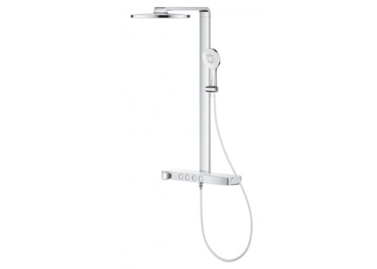 Душова система GROHE SPA Rainshower Aqua Pure з термостатом для настінного монтажу, хром (1016800000)