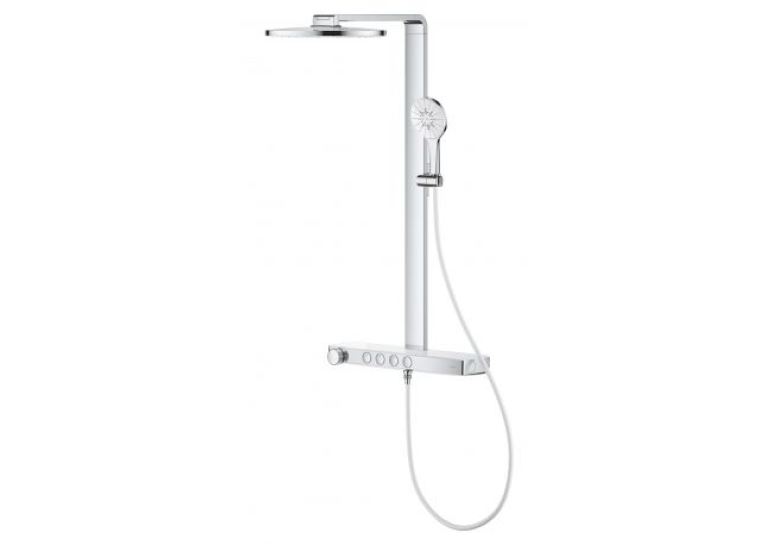 Душова система GROHE SPA Rainshower Aqua Pure з термостатом для настінного монтажу, хром (1016800000)