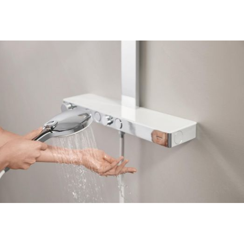 Душова система GROHE SPA Rainshower Aqua Pure з термостатом для настінного монтажу, хром (1016800000)