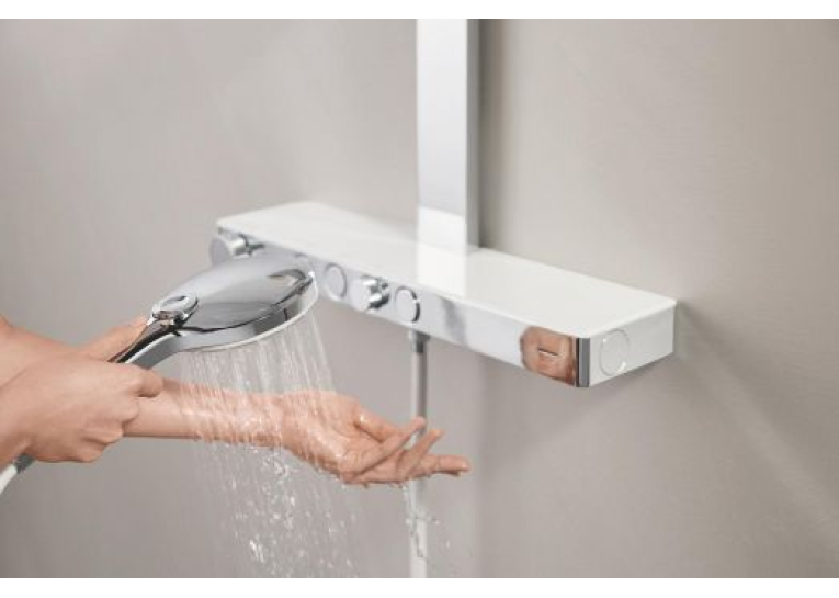 Душова система GROHE SPA Rainshower Aqua Pure з термостатом для настінного монтажу, хром (1016800000)