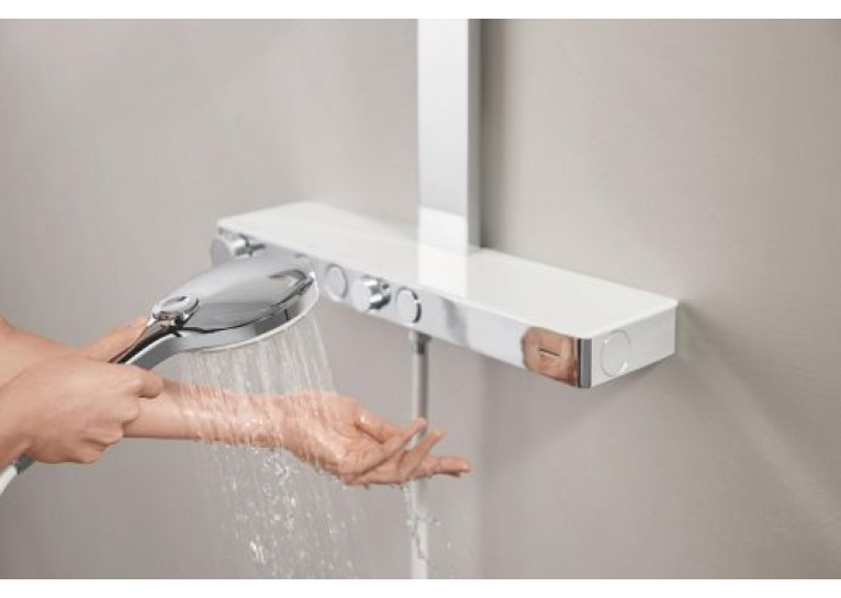 Душова система GROHE SPA Rainshower Aqua Pure з термостатом для настінного монтажу, хром (1016800000)