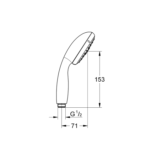 Ручной душ, 3 вида струй Grohe Tempesta 100, 28419002