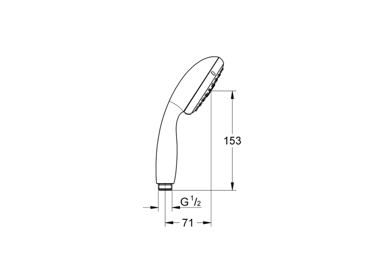 Ручной душ, 3 вида струй Grohe Tempesta 100, 28419002