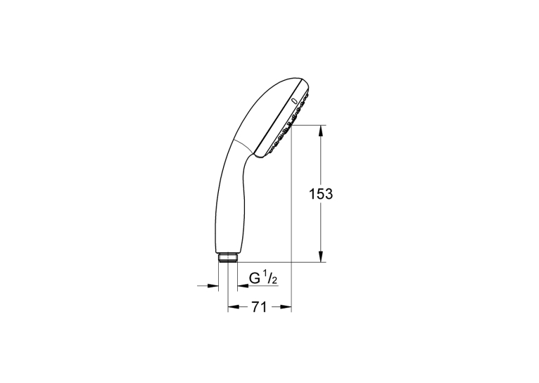 Ручний душ, 3 види струменів Grohe Tempesta 100, 28419002