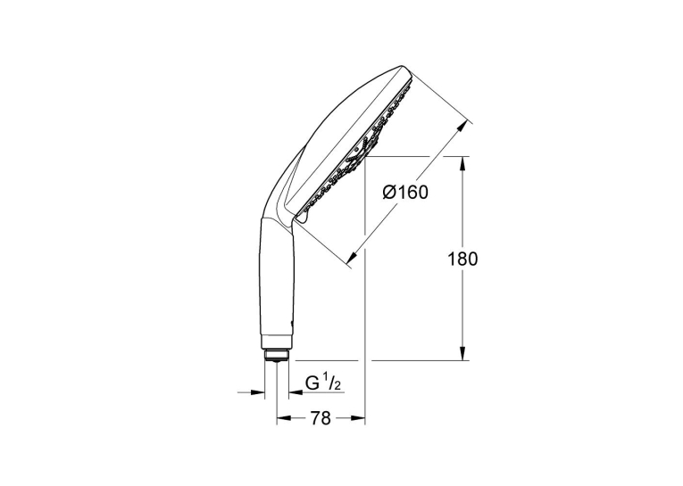 Ручной душ Grohe Rainshower Classic 160, 28765000