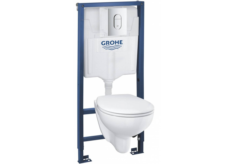Комплект Solido 5 в 1: инсталляция Grohe Rapid SL + подвесной унитаз Bau Ceramic 39418000