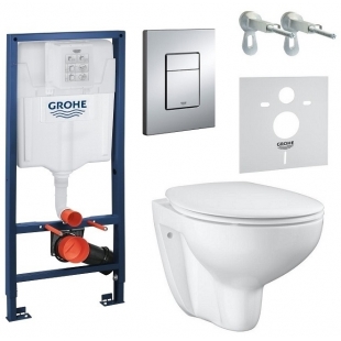 Комплект Grohe Solido 4 в 1 с унитазом Bau Ceramic, 39586000