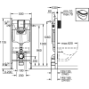 Комплект: Інсталяція GROHE Rapid SL 3884000G з панеллю зливу Skate Cosmopolitan 38732000 + унітаз DEVIT Linea 3040120 Rimless з сидінням Soft Close дюропласт, 3884000G+38732000+487356