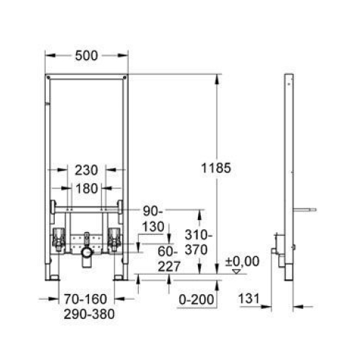 Інсталяційна система для біде Grohe RAPID SL 38553001