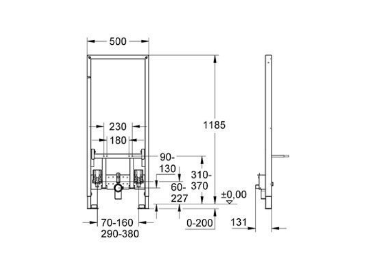 Інсталяційна система для біде Grohe RAPID SL 38553001
