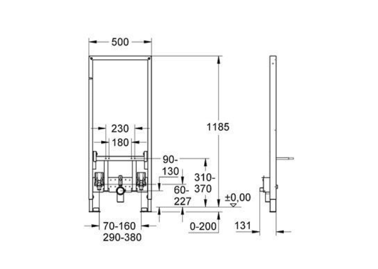 Инсталляционная система для биде  Grohe RAPID SL 38553001
