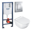 Комплект: Інсталяція Grohe Rapid SL (38772001) та Унітаз підвісний Ravak Uni Chrome RimOff (X01535)