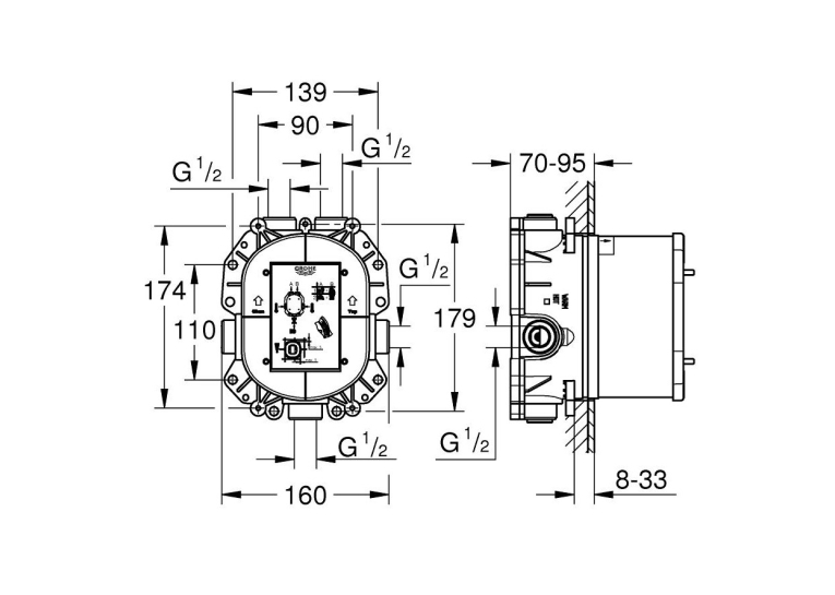 Прихована частина змішувача Grohe Rapido T 35500000