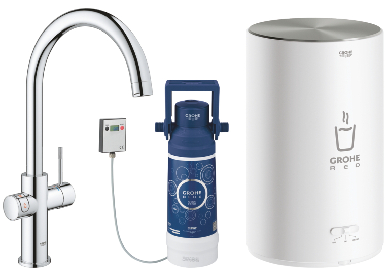 Кухонний змішувач із бойлером GROHE RED DUO 30083001
