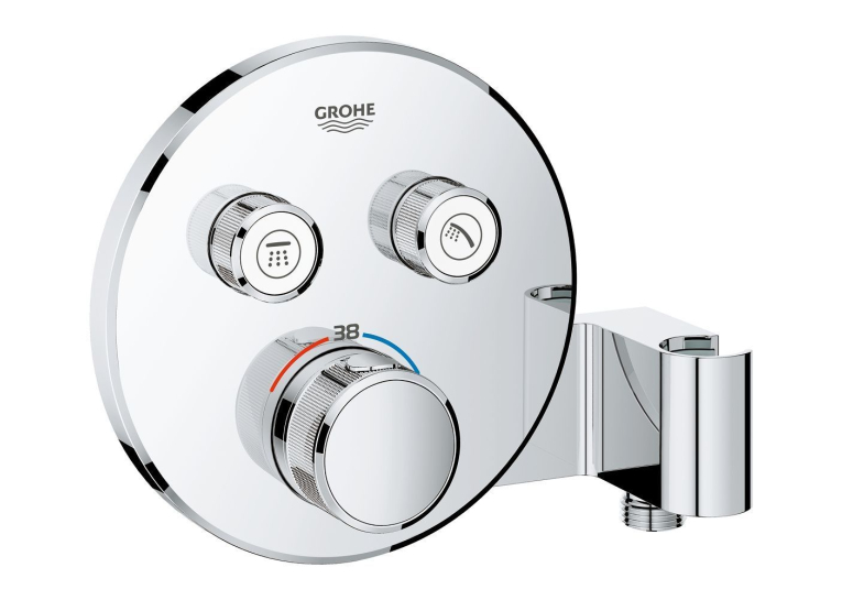 Зовнішня частина змішувача на 2 виходи з утримувачем GROHE GROHTHERM SMARTCONTROL, 29120000