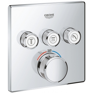 Внешняя часть смесителя на 3 выхода GROHE GROHTHERM SMARTCONTROL, 29126000