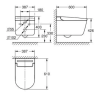 Комплект Grohe QuickFix Sensia 4-в-1: інсталяція Rapid SLX (39596000) з вбудованою розеткою + підвісний унітаз-біде Sensia (36507SH0) з комплектом шумоізоляції (37131000), 36509SH0