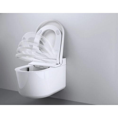 Комплект Grohe QuickFix Sensia 4-в-1: інсталяція Rapid SLX (39596000) з вбудованою розеткою + підвісний унітаз-біде Sensia (36507SH0) з комплектом шумоізоляції (37131000), 36509SH0