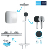 Душова система з термостатом Grohe Vitalio Comfort 250 26696001