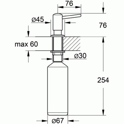 Дозатор рідкого мила GROHE Contemporary, хром, 40536000