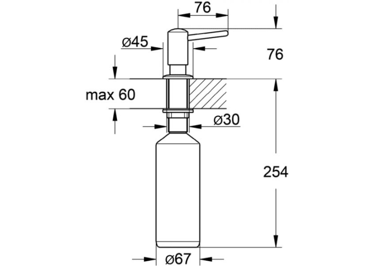 Дозатор жидкого мыла GROHE, 40536DC0 Сталь