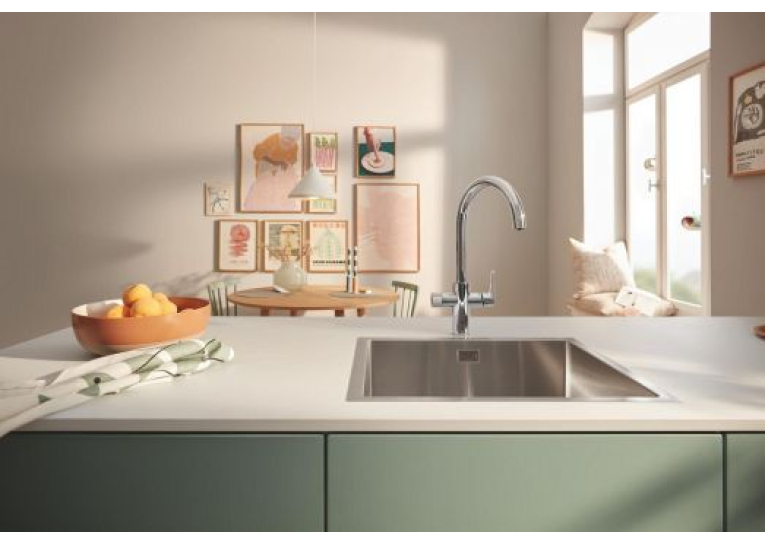 Змішувач для кухні Grohe Blue Pure BauCurve 30580000 з можливістю підключення до фільтру