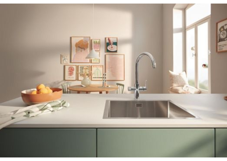 Змішувач для кухні Grohe Blue Pure BauCurve 30580000 з можливістю підключення до фільтру