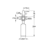 Дозатор рідкого мила GROHE Cubic, хром, 40649000