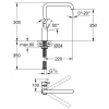 Grohe Змішувач для кухні Essence, дл.зливу - 220мм, поворотний, 1важіль, 30269DA0 Бронза
