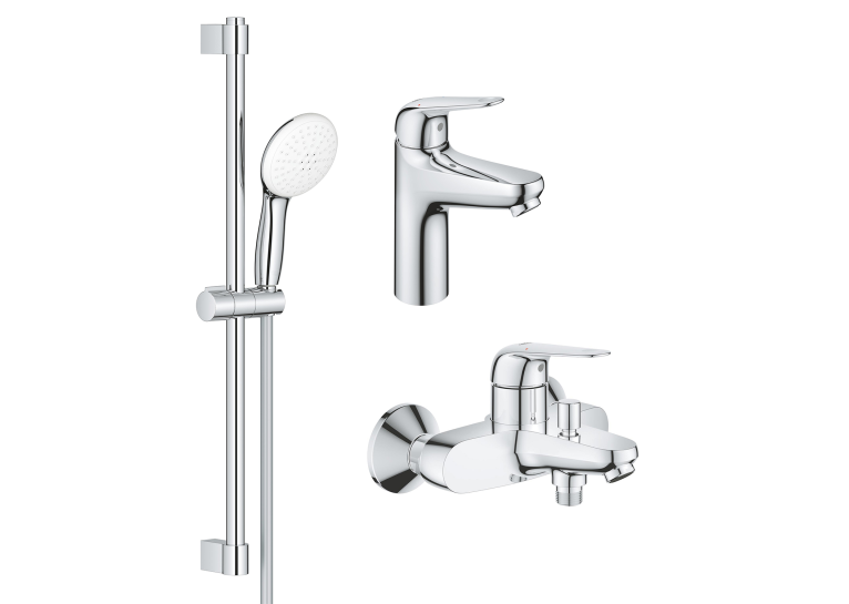 Комплект змішувачів для ванної кімнати 3 в 1 Grohe Euroeco New UA123226M0