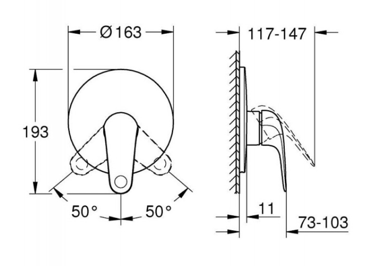 Змішувач для душу GROHE EuroEco 2023 32742001