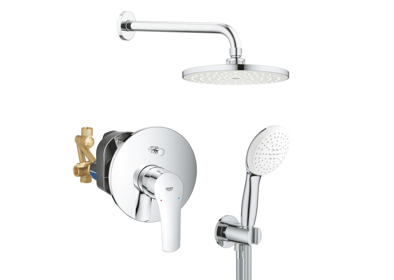 Душова система прихованого монтажу зі змішувачем Grohe Eurosmart з New Tempesta 200 UA25183003