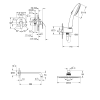 Душевая система скрытого монтажа Grohe Eurosmart з New Tempesta 200 UA25183003