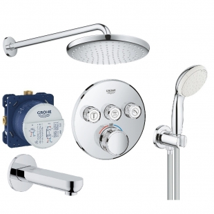 Комплект скрытого монтажа для ванны и душа Grohe Grohtherm SmartControl 26416SC2