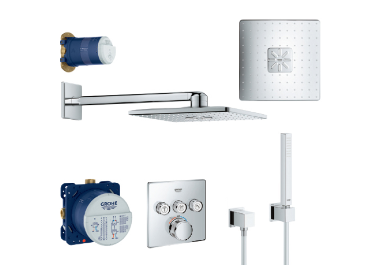 Комплект прихованого монтажу для ванни та душу Grohe Grohtherm SmartControl, 3470600A