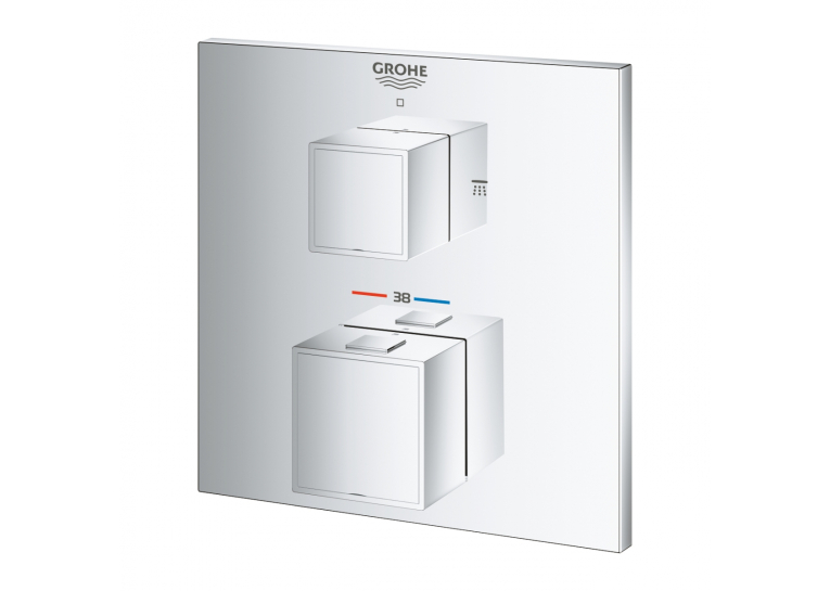 Термостат для душу з перемикачем на 2 положення Grohe Grohtherm Cube, 24154000