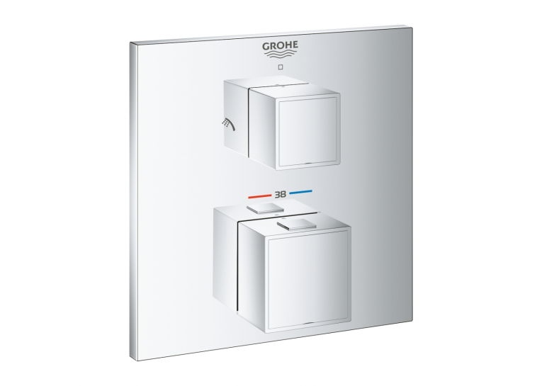 Внешняя часть смесителя на 2 выхода Grohe Grohtherm Cube, 24155000