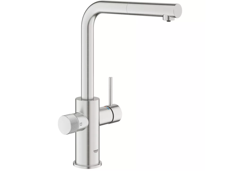 Змішувач для кухні Grohe Blue Pure Minta 30590DC0 для подачі технічної та фільтрованої води. Сталь