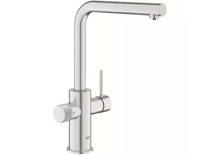 Змішувач для кухні Grohe Blue Pure Minta 30590DC0 для подачі технічної та фільтрованої води. Сталь