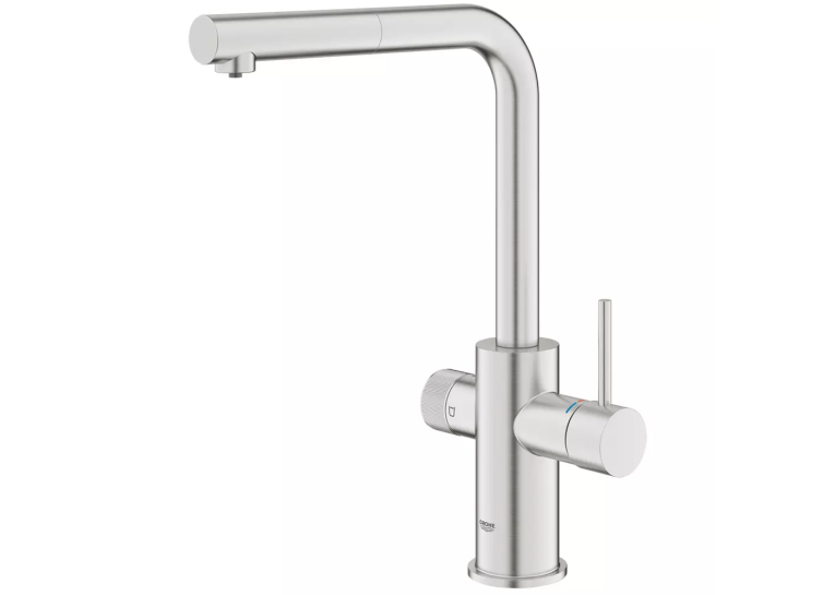 Змішувач для кухні Grohe Blue Pure Minta 30590DC0 для подачі технічної та фільтрованої води. Сталь