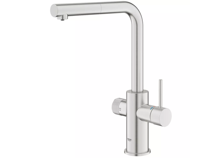 Змішувач для кухні Grohe Blue Pure Minta 30590DC0 для подачі технічної та фільтрованої води. Сталь