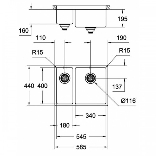 Кухонна мийка Grohe Sink K700U 31576SD0 Сталь